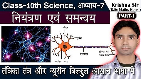 Class 10th Science Ch 7 नियंत्रण एवं समन्वय | तंत्रिका तंत्र | न्यूरॉन | Control and Coordination
