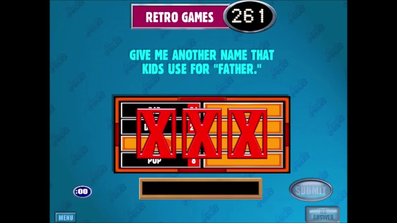 family feud (24). retro gameplay. arcade