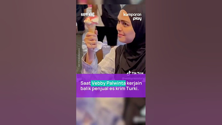 Vebby Palwintan Usil ke penjual Es Krim Turki