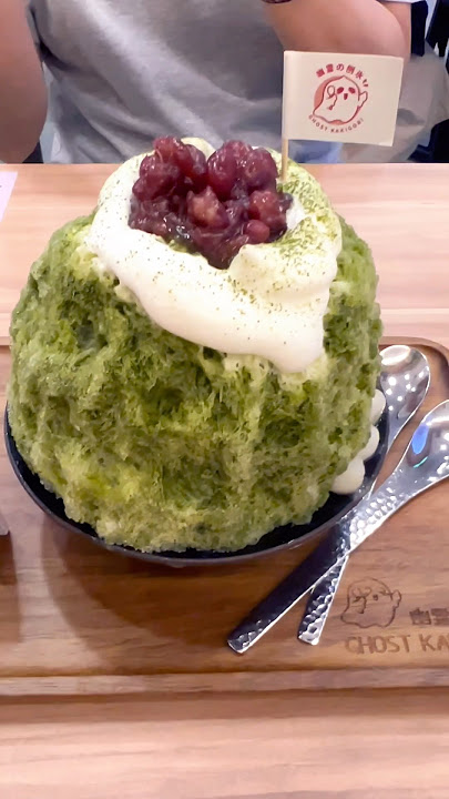 Ghost Kakigori 👻 at Nex Mall-Affordable aesthetic Jap Kakigori #singaporecafe #matchalover #shorts