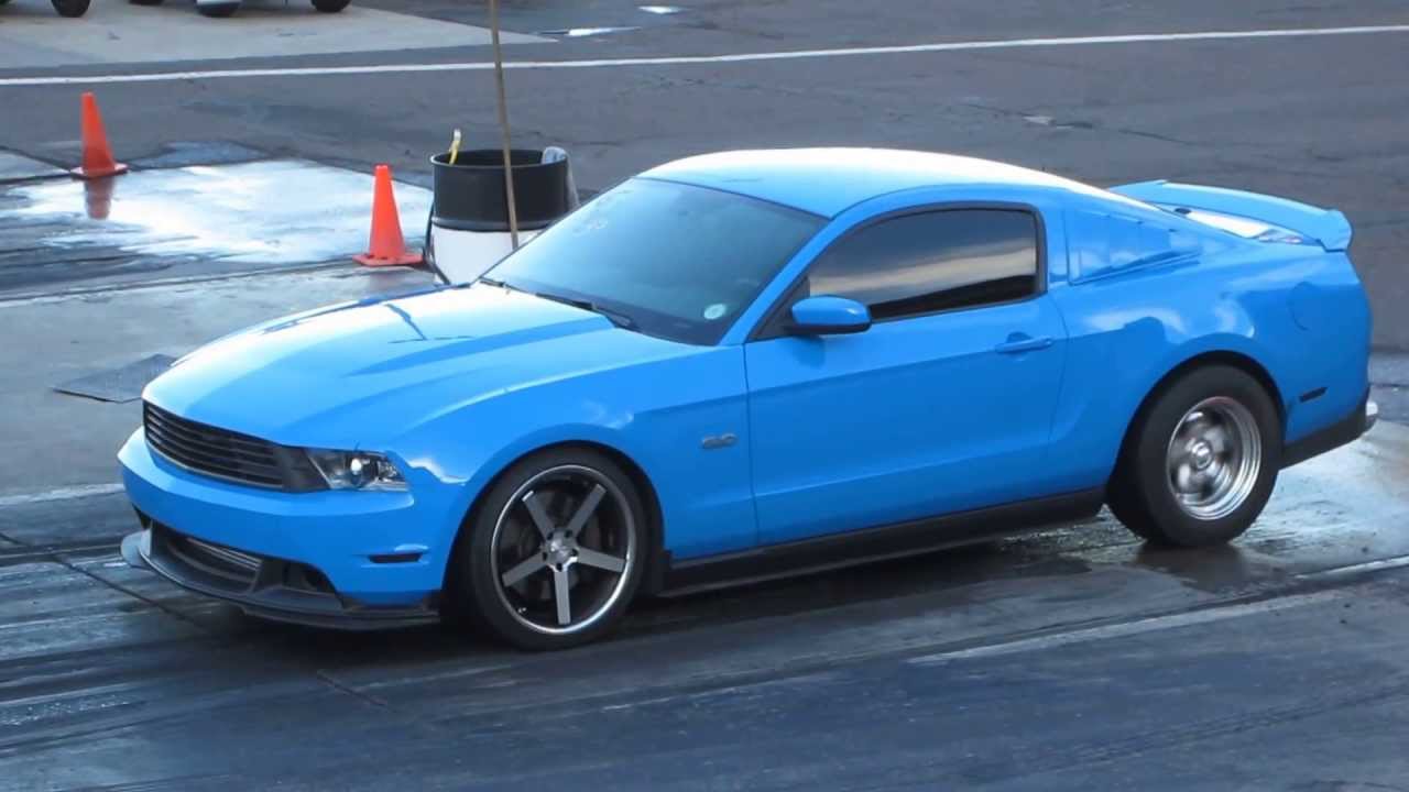 2012 Grabber Blue Mustang 5.0 Paxton 1/4 Run At Bandimere ...