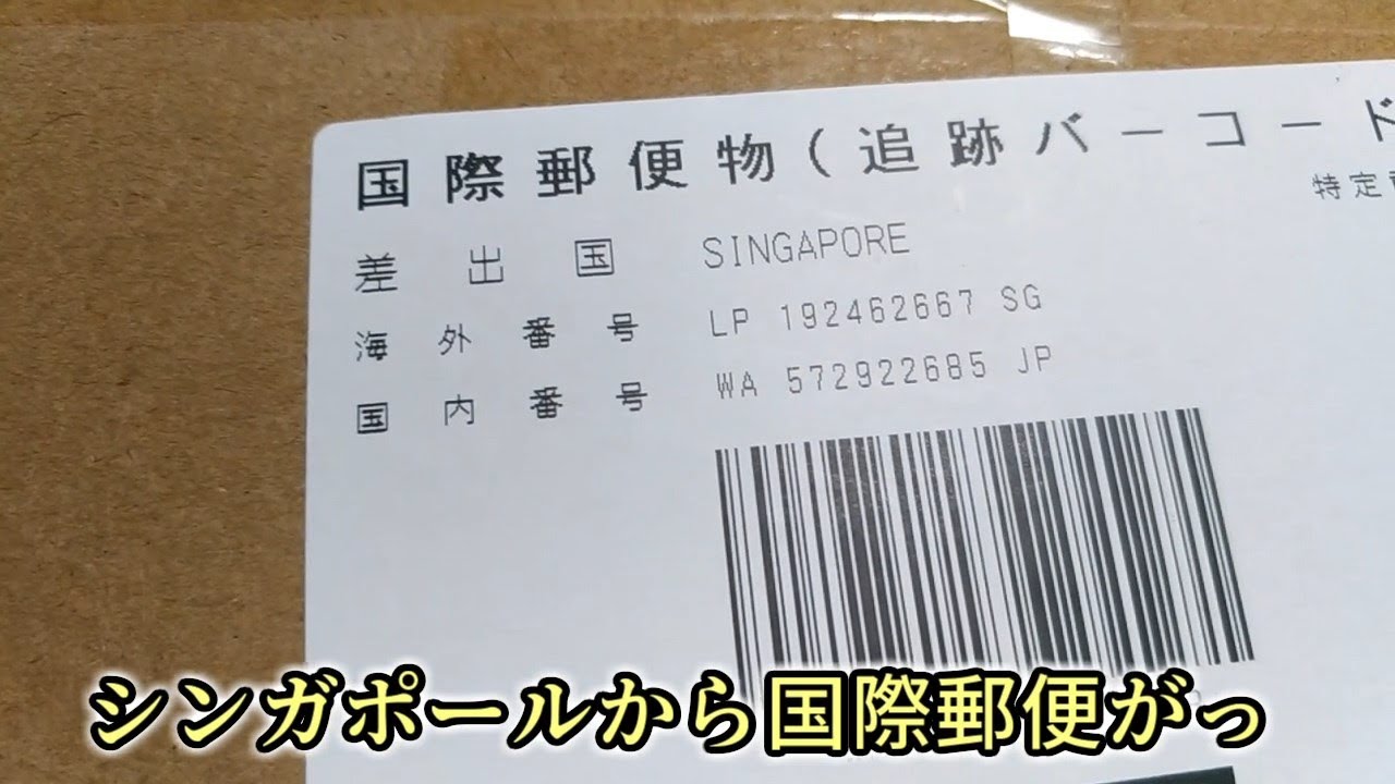 シンガポールからお届け物がっ Youtube