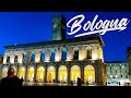 NIGHT WALK IN BOLOGNA. Italy - 4k Walking Tour around the City - Travel Guide. trends, moda #Italy