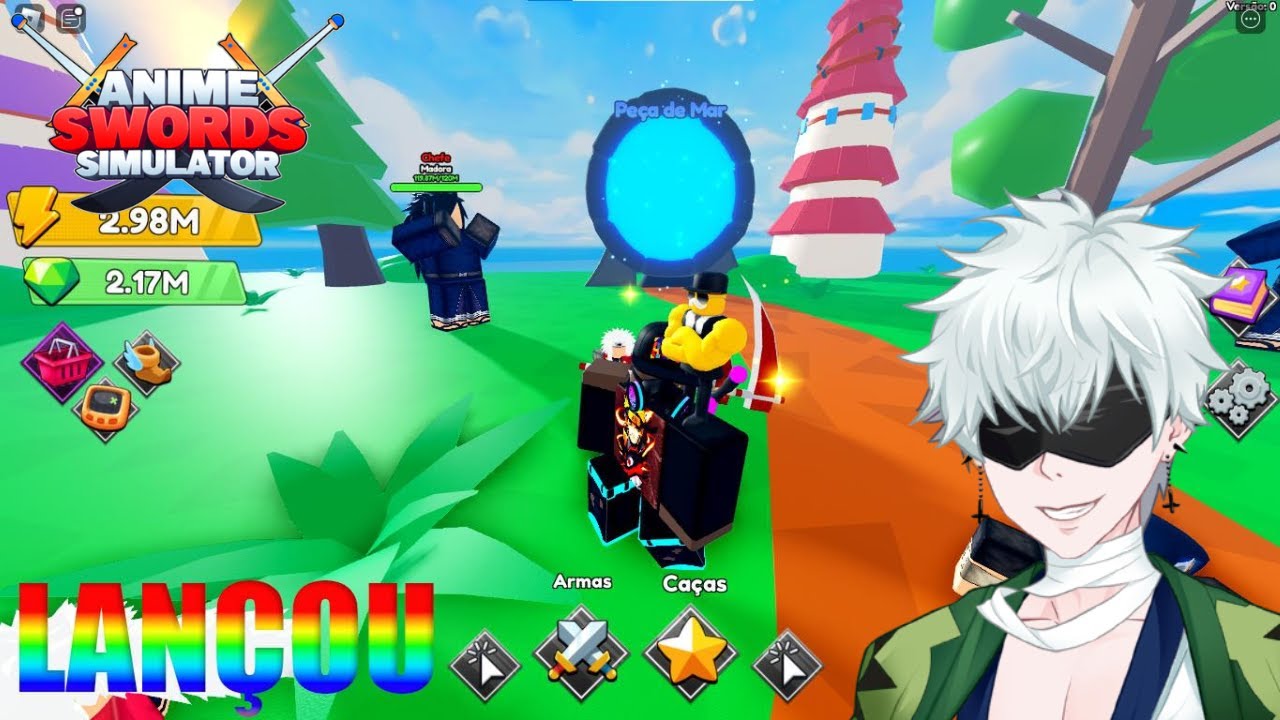 MELHOR JOGO DE ANIME LANÇOU NO ROBLOX... ANIME SWORDS SIMULATOR - YouTube