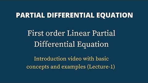 First order Linear PDE | Lagrange