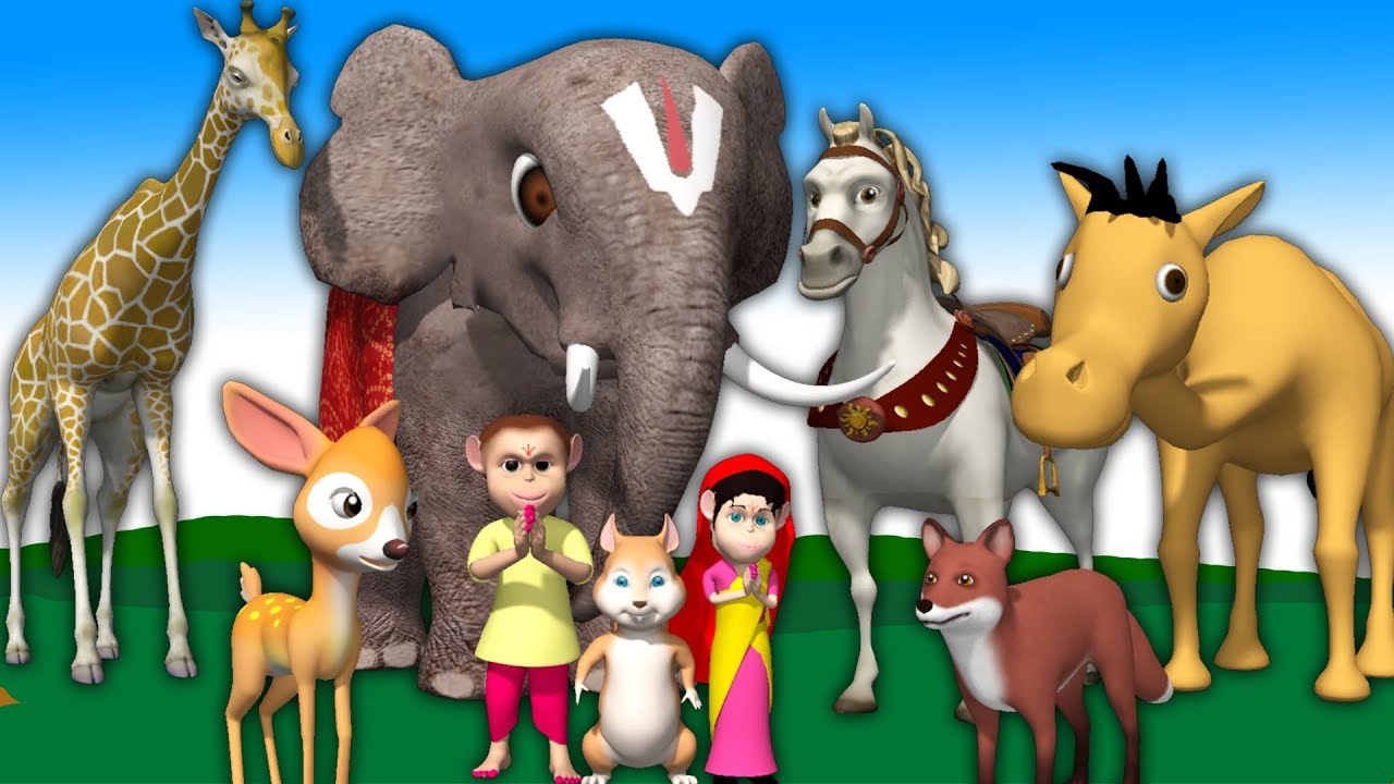Telugu Rhymes for Children | Cartoon Animals Nursery Rhymes | Boo BOO Bells  Baby Songs - YouTube