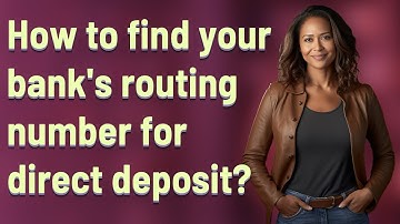 How to find your bank