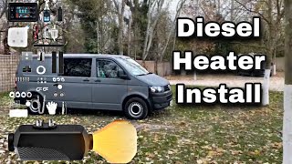 China Diesel Heater Install VW T5 - Outside the van