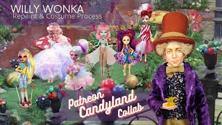 Willy Wonka OOAK BTS Doll Repaint & Costume Process Willy Wonka OOAK BTS Doll Repaint & Costume Process