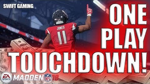 ONE PLAY TOUCHDOWN AGAINST ALL ZONE COVERAGE MADDEN 18!! | MADDEN 18 GLITCH PLAY | BEST MONEY PLAY