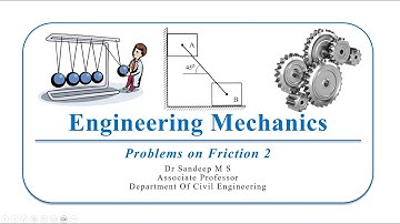 Friction - Problem 2 | Engineering Mechanics (Step-by-Step)