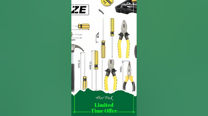 Household Tool Set General Repair Small Hand Tool Kit Storage Case for Home Garage Office College...