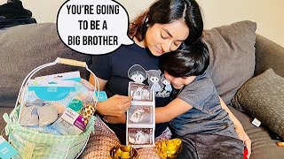 Telling My Son I Am Pregnant!! Cute Reaction* 8 weeks!