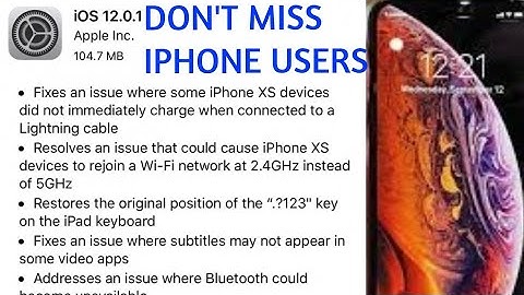 Apple releases iOS 12.0.1 to fix XS charging issue