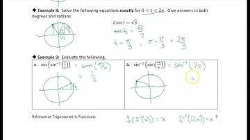 9.8 Inverse Trig Functions: Example 9