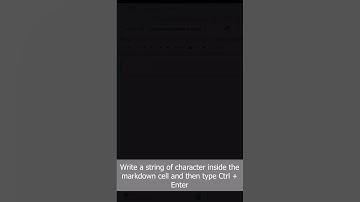 How to Create Markdown Cell in Python Jupyter Notebook for printing string characters #tips #jupyter