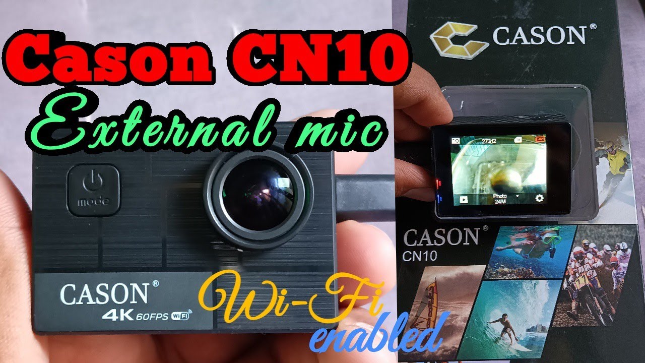 Cason CN10 Action Camera with EIS & MIC | 4K Camera | External mic| Neeshchaudhary