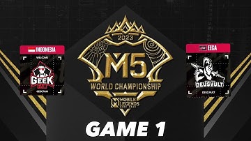 GEEK FAM VS DEUS VULT  GAME 1 M5 World Championship Group Stage