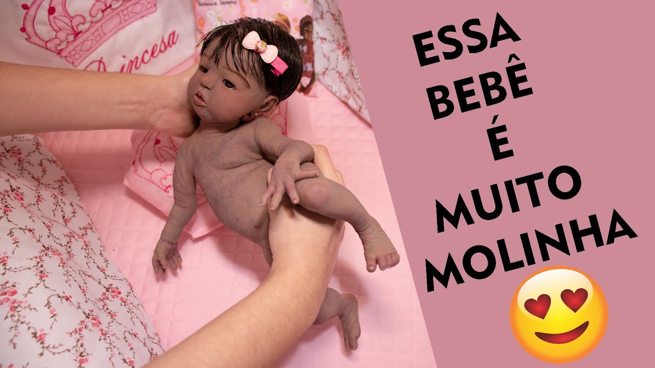 Bebê Reborn prematura de silicone solido 