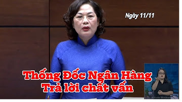 [Trực Tiếp] Thống Đốc Ngân Hàng: Nguyễn Thị Hồng trả lời chất vấn | quản lý  thị trường vàng