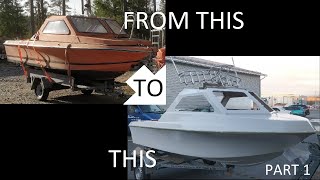 Half Cabin Boat Restoration and Modification Project  Part 1