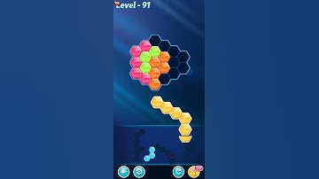 BLOCK! Hexa Puzzle! Rookie Level 91 (Rotate) - Lösung Solution Walkthrough