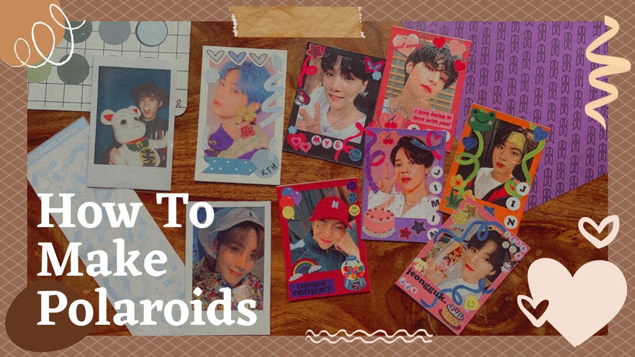 How To Make BTS Polaroids(Polco) | DIY | 2 Ways| 