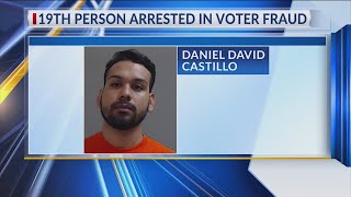 19th person arrested in voter fraud case