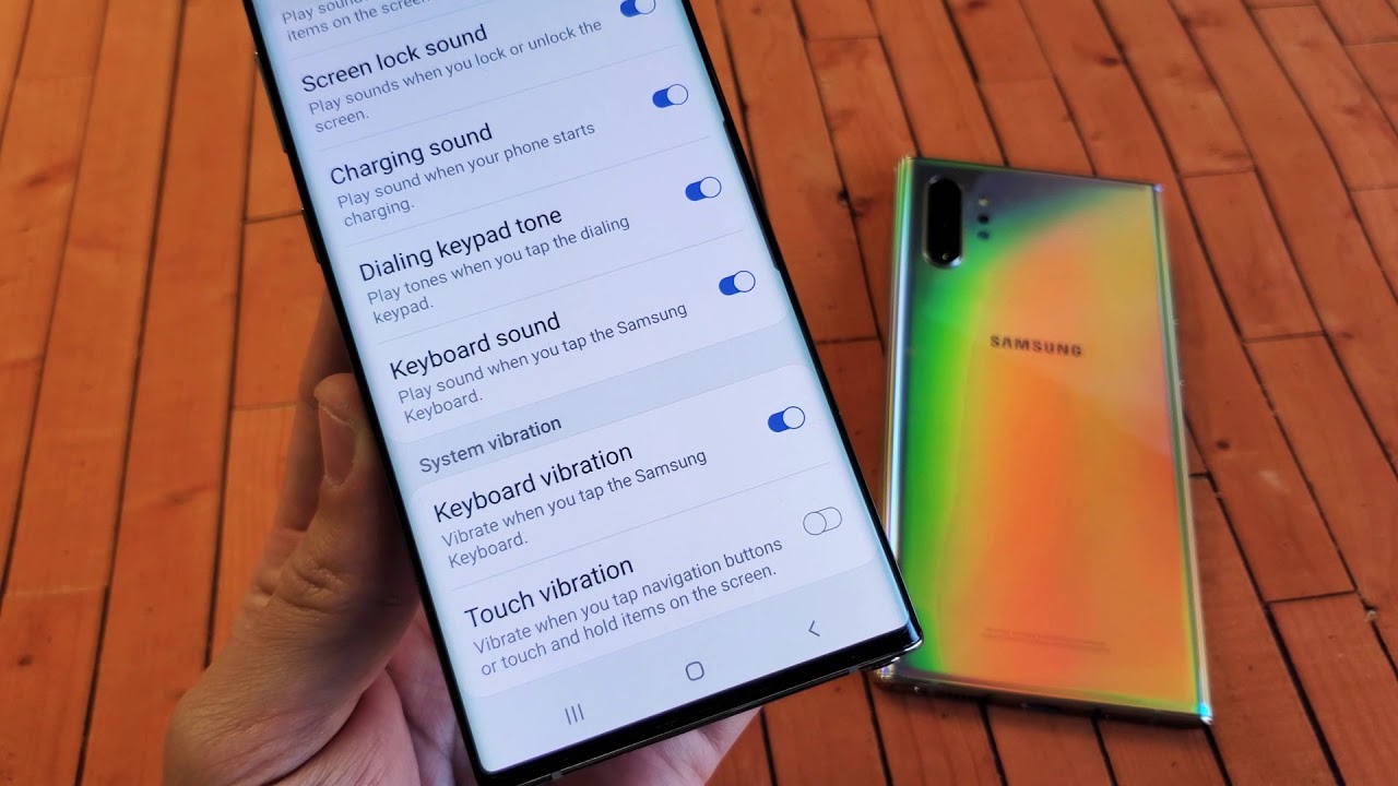 Galaxy Note 10 How To Turn Keyboard Sound Vibration ON Or OFF YouTube