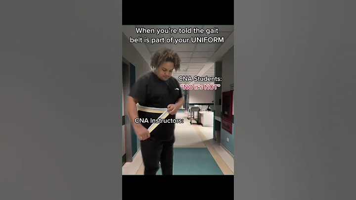 Have you used a gait belt? #cnalife #relatable #gaitbelt #healthcare #cna #cnastruggles #nurses #10k