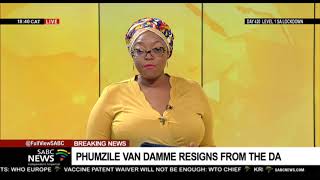 BREAKING NEWS | Phumzile van Damme resigns from the DA