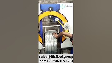 Gi Wire Wrapping Machine,#coil packing machine,#wrapping machine,#ss wire
