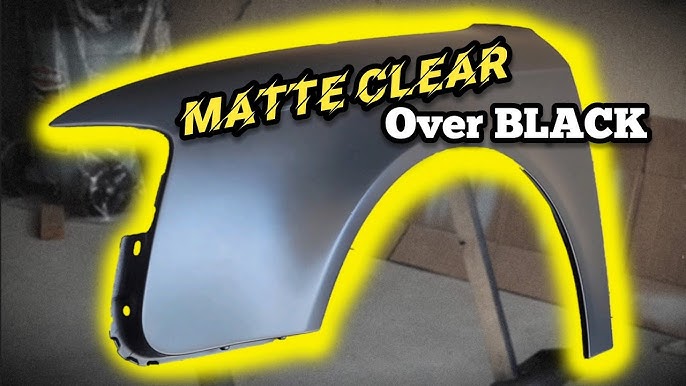 How to get a matte black finish with spray cans 