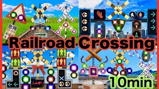 Railroad Crossing and train level crossover