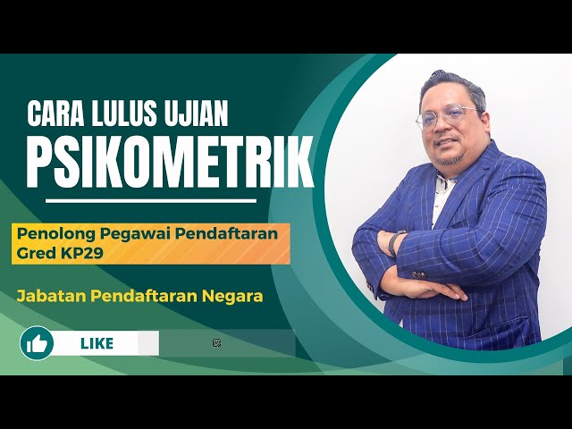 Contoh Soalan Ujian Psikometrik Penolong Pegawai Pendaftaran Gred KP29 class=