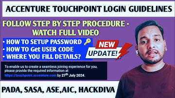 ACCENTURE TOUCHPOINT DETAIL PROCESS | COUNTDOWN MAIL | SIGN IN PROBLEM ? | ACCENTURE ONBOARDING MAIL