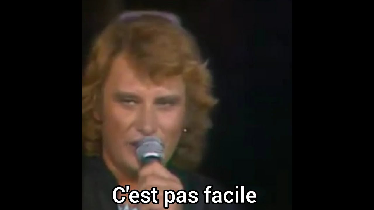 Johnny Hallyday  C'est pas facile  1981 (vidéo originale)