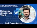 Heirarchy Chart in MS Word by Prof Faizan Goraya