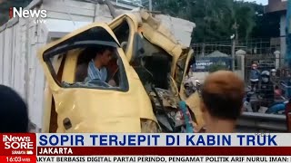 Kecelakaan Beruntun di Tol Kebon Jeruk Jakarta, Sopir Truk Terjepit #iNewsSore 22/12