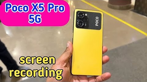 How To Enable Screen Recording In Poco X5 Pro 5G, Screen Record In Poco X5 Pro 5G,