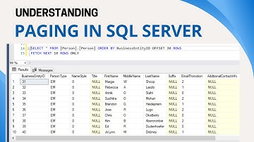 28 Understanding Paging in sql server
