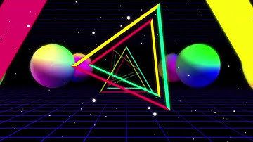 Triangle Neon Background 4K VJ Loop Video | No Copyright Motion Loop Background Video
