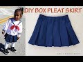 DIY: Kids Box Pleat Skirt with Elastic Waist