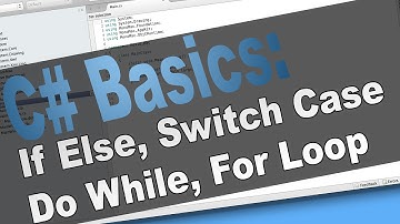 C# Basic Tutorial: If Else, Switch, Do While, And For Loop (Programming Lessons)