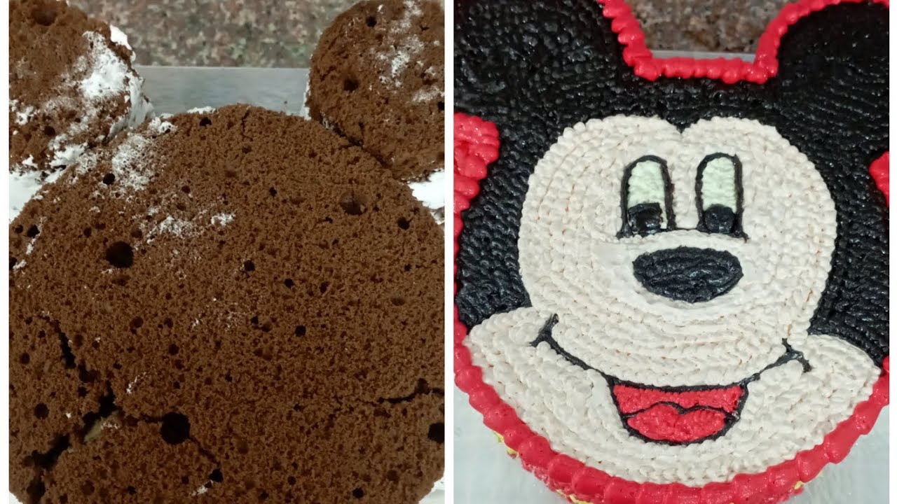 Mickey Mouse cake design how to make Micky mouse cake easily 