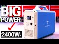 BIGGEST 2400Wh Power Station & Solar Generator - NEW Bluetti EB240 -  Portable Backup Power