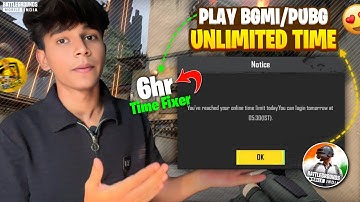 HOW TO PLAY BGMI UNLIMITED TIME | BGMI 6 HOURS TIME FIXING TRICK | BGMI UNLIMITED TIME KAISE KHELE