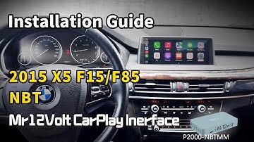 2015 BMW X5 F15 F85 NBT high installation guide MOST CarPlay & Android Auto interface Mr12Volt