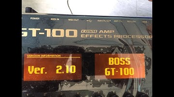 "How To Update Your BOSS GT-100" to Version 2.10 by Prashan...