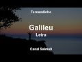 Galileu - Fernandinho (Letra)